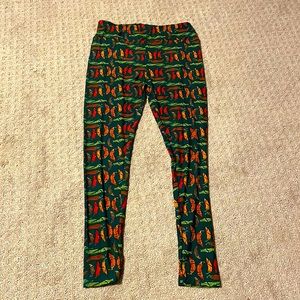 Lularoe chili pepper TC leggings